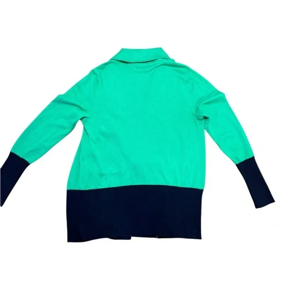 New York & Company Green & Blue Cardigan Sweater | Size M - Picture 8 of 9
